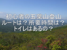 初心者の五葉山登山　ルートは？所要時間は？トイレはあるの？