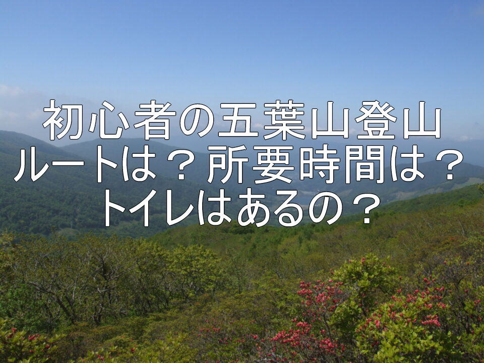 初心者の五葉山登山　ルートは？所要時間は？トイレはあるの？